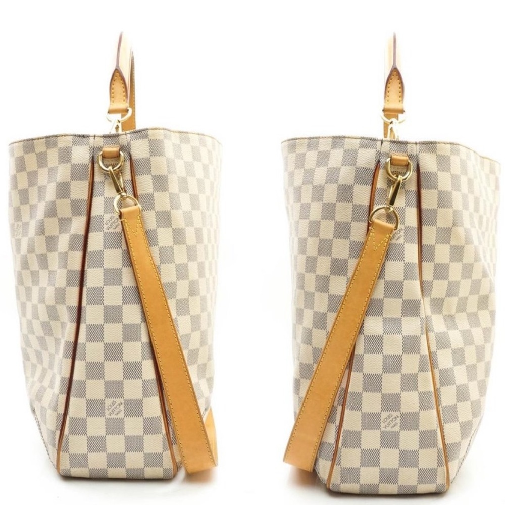 Rare Louis Vuitton Soffi Damier Azur Shoulder Bag Authentic Classic Summer - Picture 9 of 13